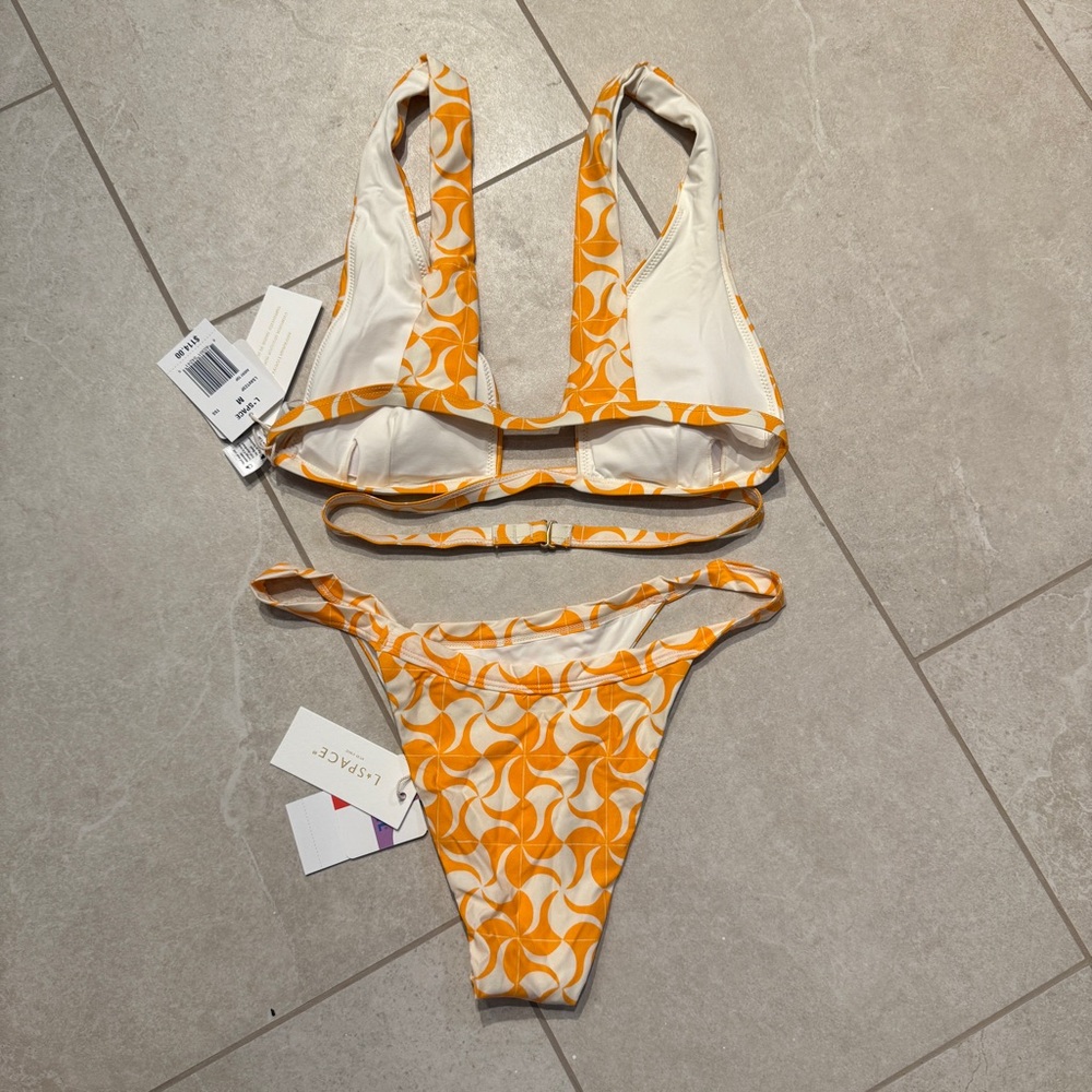 Yellow Patterned Bikini Set - Picture 4 of 4